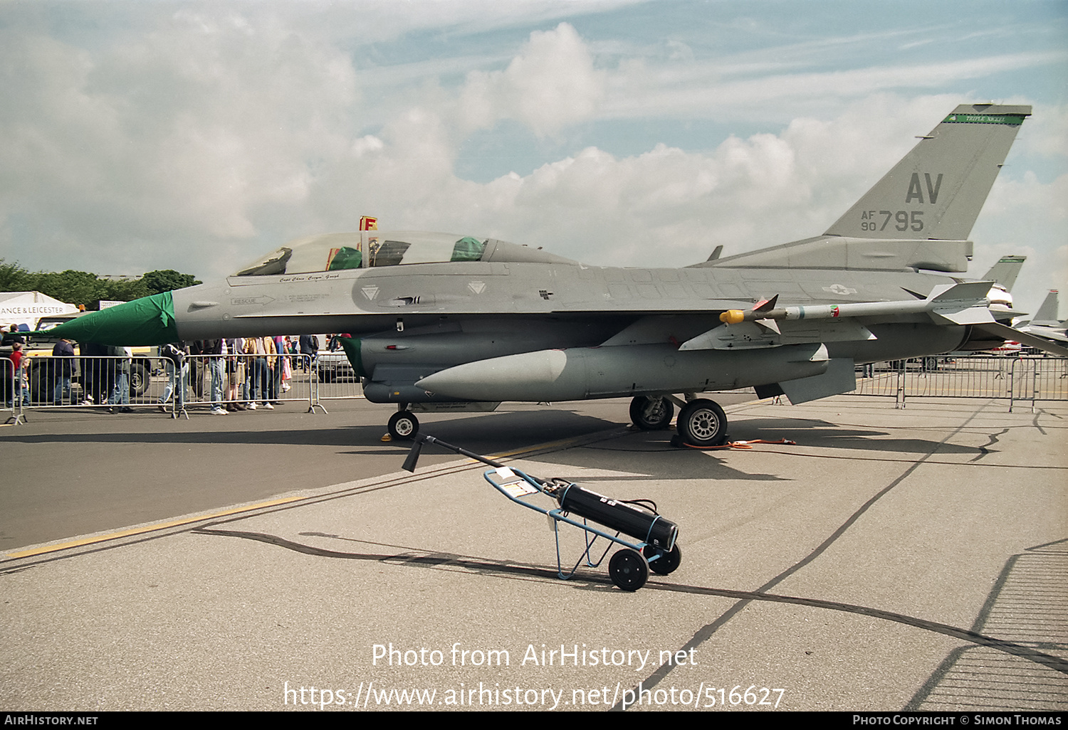 Aircraft Photo of 90-0795 / AF90-795 | General Dynamics F-16DM Fighting Falcon | USA - Air Force | AirHistory.net #516627