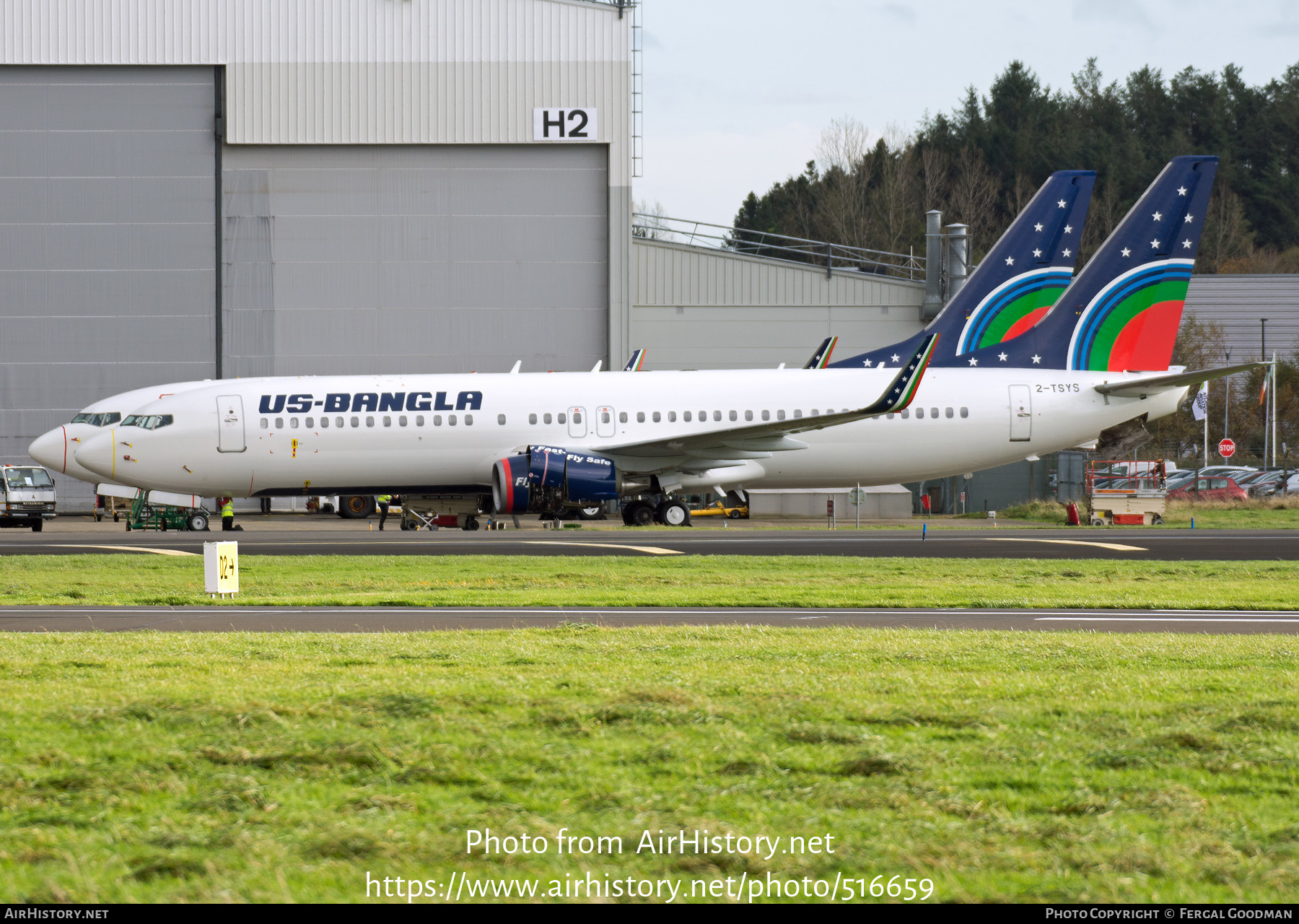 Aircraft Photo of 2-TSYS | Boeing 737-8AL | US - Bangla Airlines | AirHistory.net #516659