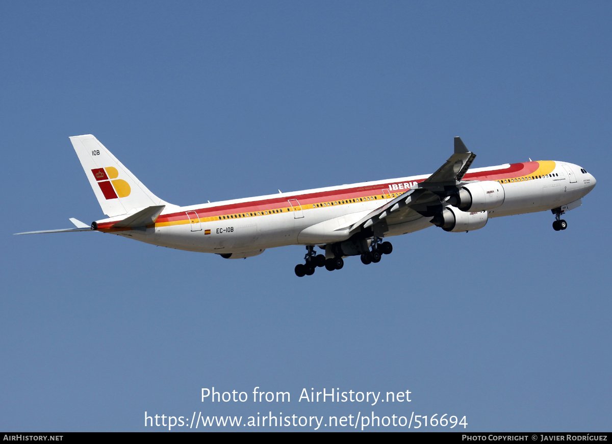 Aircraft Photo of EC-IOB | Airbus A340-642 | Iberia | AirHistory.net #516694