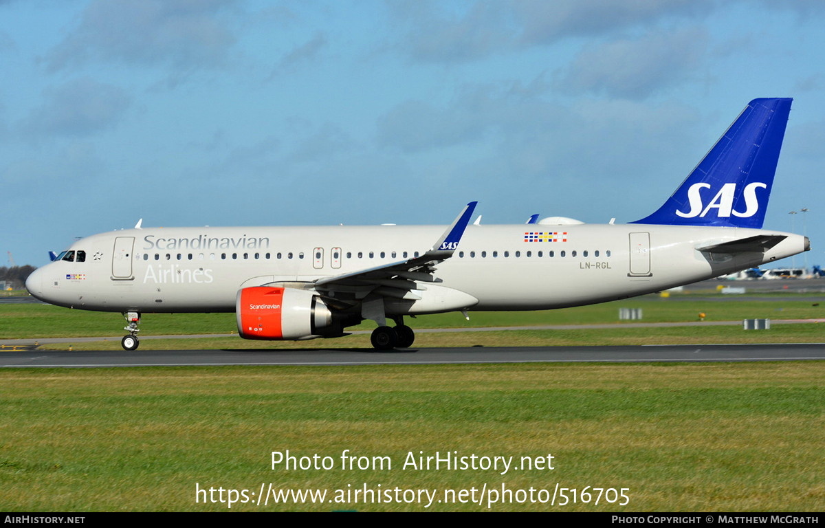 Aircraft Photo of LN-RGL | Airbus A320-251N | Scandinavian Airlines - SAS | AirHistory.net #516705