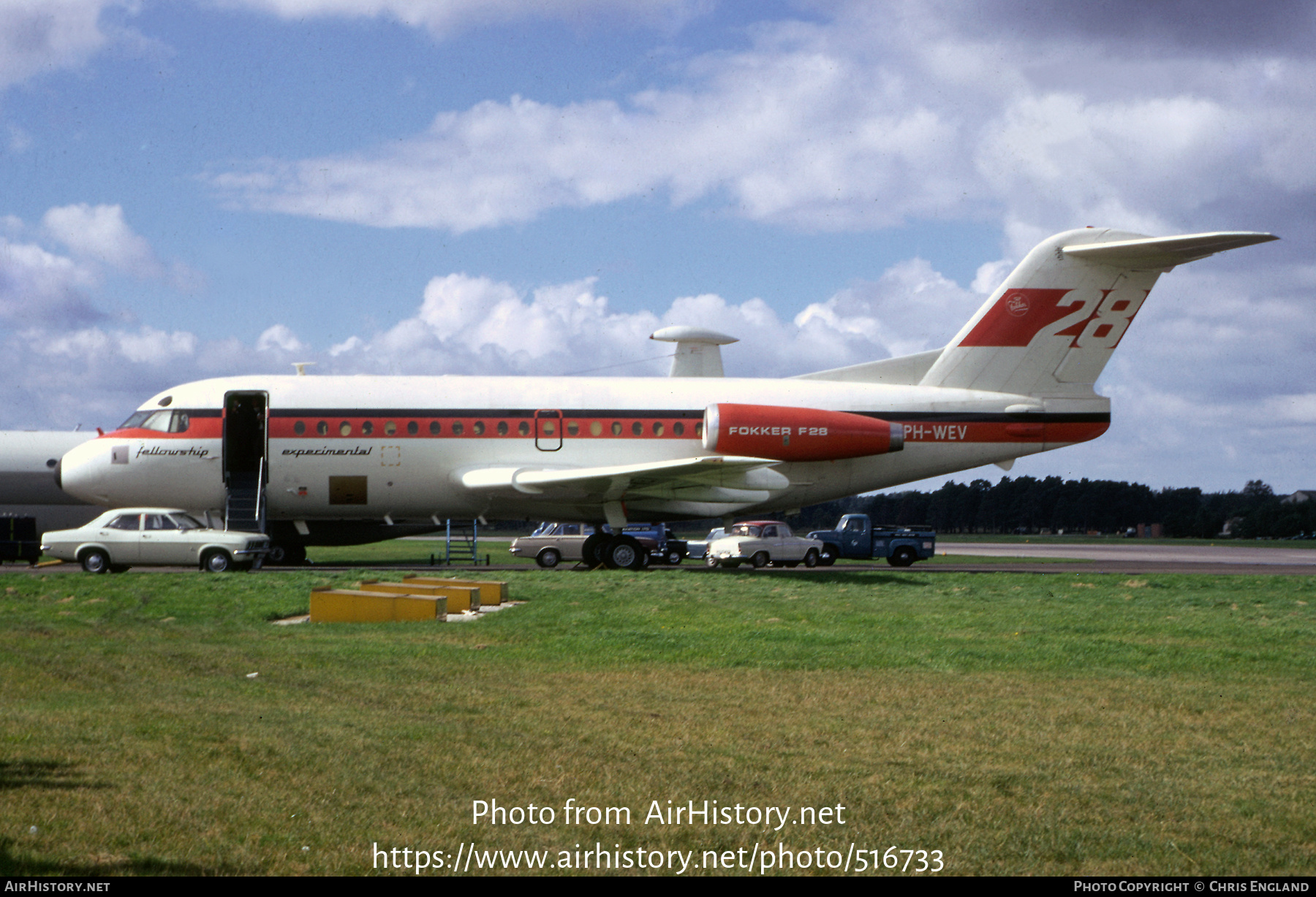 Aircraft Photo of PH-WEV | Fokker F28-1000 Fellowship | Fokker | AirHistory.net #516733