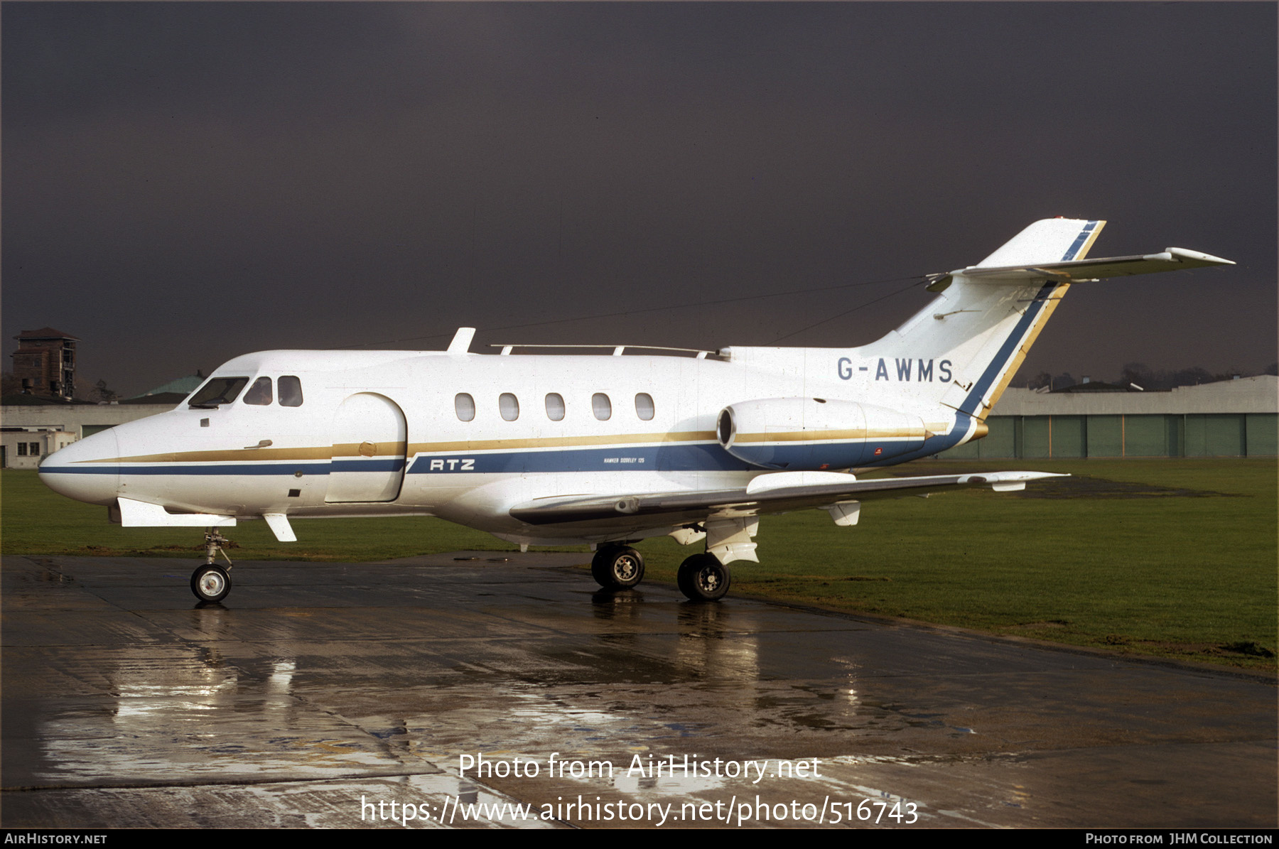 Aircraft Photo of G-AWMS | Hawker Siddeley HS-125-3B | Rio Tinto Zinc Corporation | AirHistory.net #516743