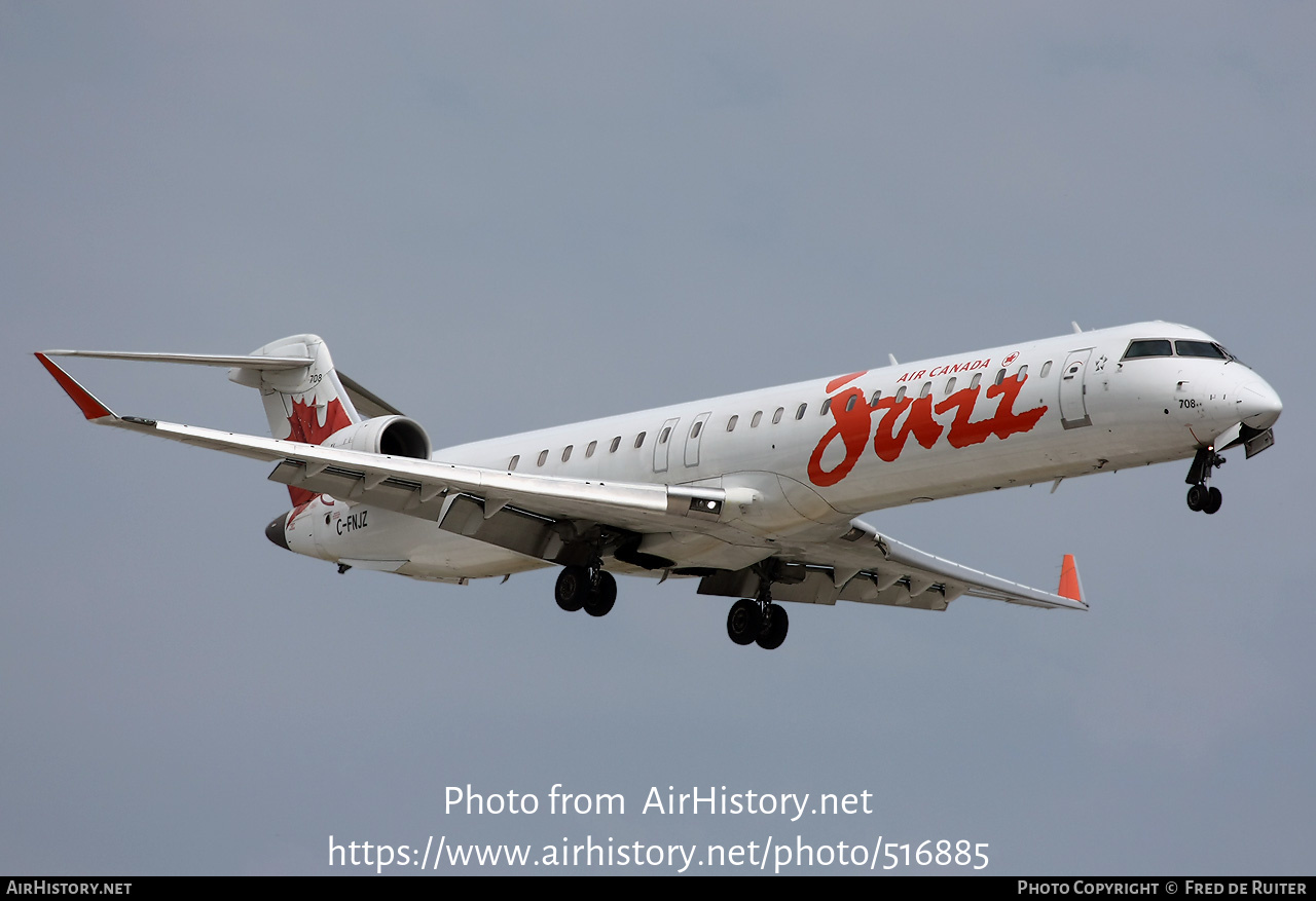 Aircraft Photo of C-FNJZ | Bombardier CRJ-900 (CL-600-2D24) | Air Canada Jazz | AirHistory.net #516885