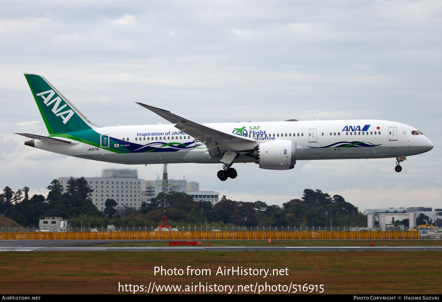 Aircraft Photo of JA871A | Boeing 787-9 Dreamliner | All Nippon Airways - ANA | AirHistory.net #516915