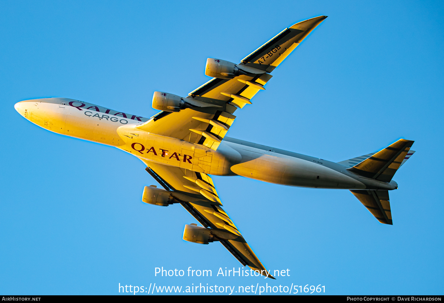 Aircraft Photo of A7-BGB | Boeing 747-8F | Qatar Airways Cargo | AirHistory.net #516961