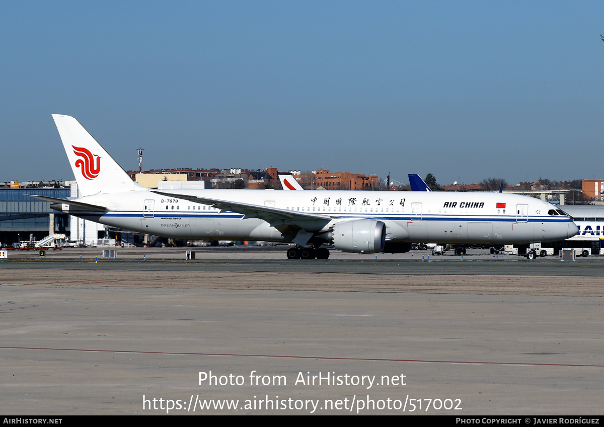 Aircraft Photo of B-7878 | Boeing 787-9 Dreamliner | Air China | AirHistory.net #517002