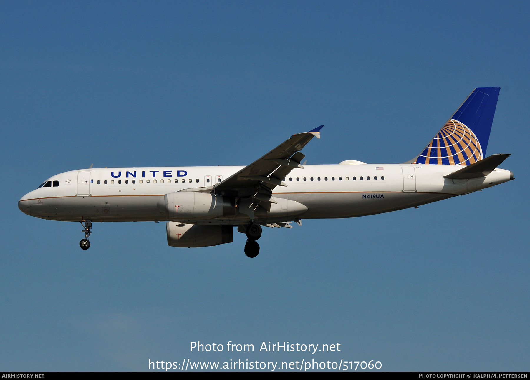 Aircraft Photo of N419UA | Airbus A320-232 | United Airlines | AirHistory.net #517060