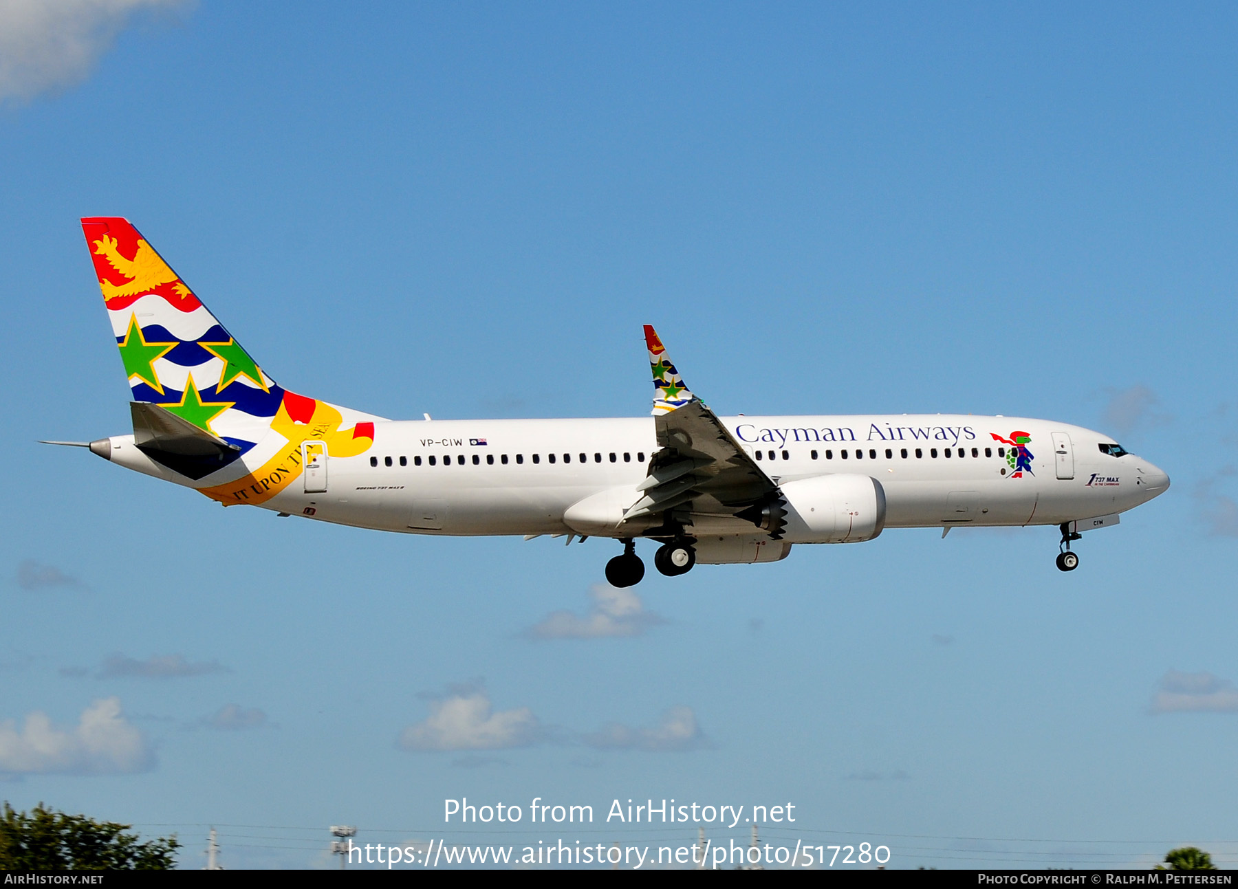 Aircraft Photo of VP-CIW | Boeing 737-8 Max 8 | Cayman Airways | AirHistory.net #517280