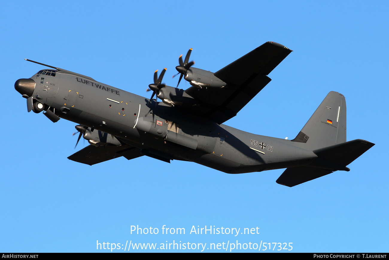 Aircraft Photo of 5501 | Lockheed Martin C-130J-30 Hercules | Germany - Air Force | AirHistory.net #517325