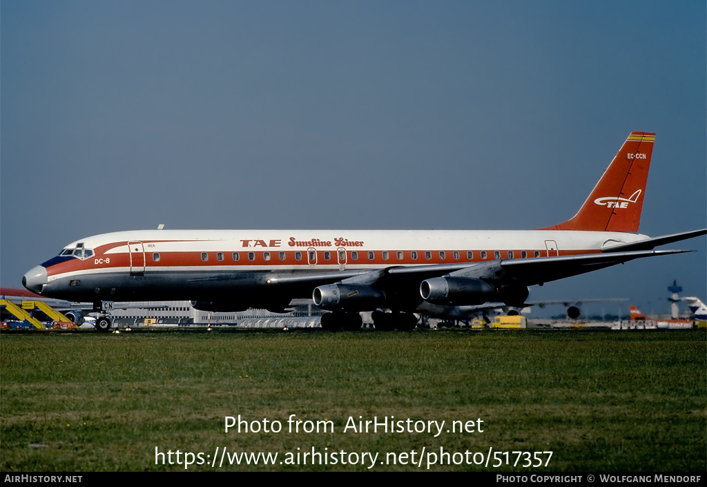 Aircraft Photo of EC-CCN | Douglas DC-8-33 | TAE - Trabajos Aéreos y Enlaces | AirHistory.net #517357