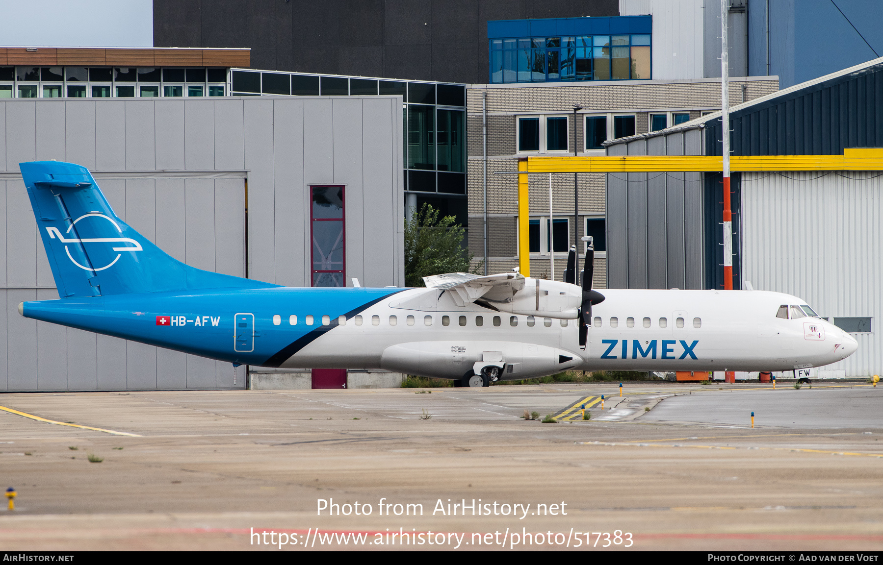 Aircraft Photo of HB-AFW | ATR ATR-72-202/F | Zimex Aviation | AirHistory.net #517383