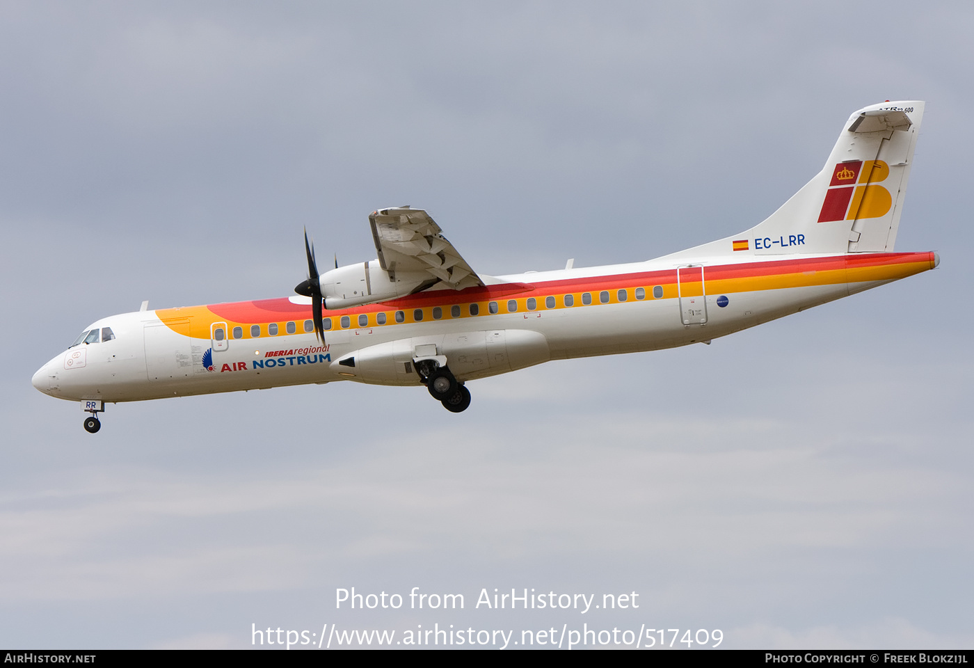 Aircraft Photo of EC-LRR | ATR ATR-72-600 (ATR-72-212A) | Iberia Regional | AirHistory.net #517409