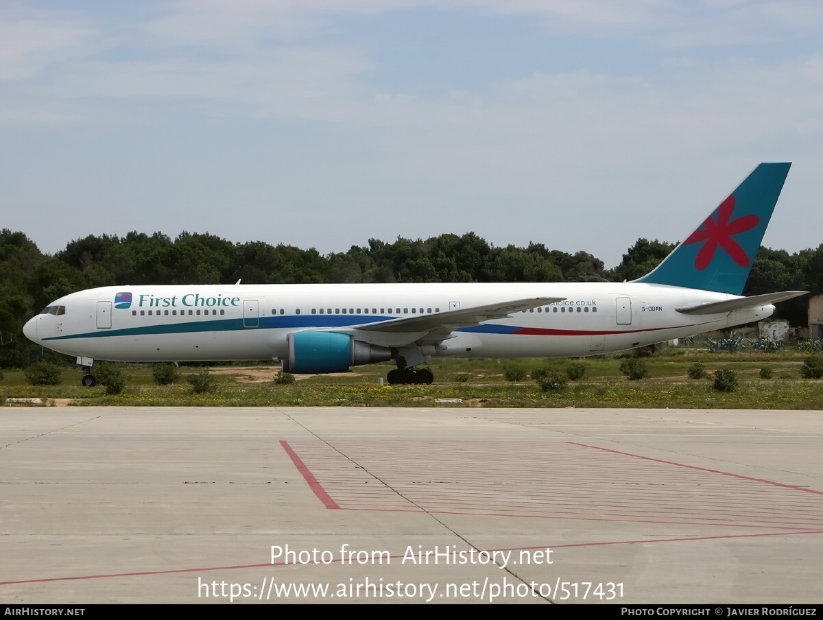 Aircraft Photo of G-OOAN | Boeing 767-39H/ER | First Choice Airways | AirHistory.net #517431