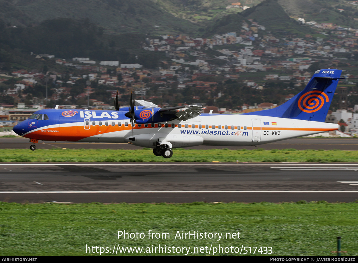 Aircraft Photo of EC-KKZ | ATR ATR-72-500 (ATR-72-212A) | Islas Airways | AirHistory.net #517433