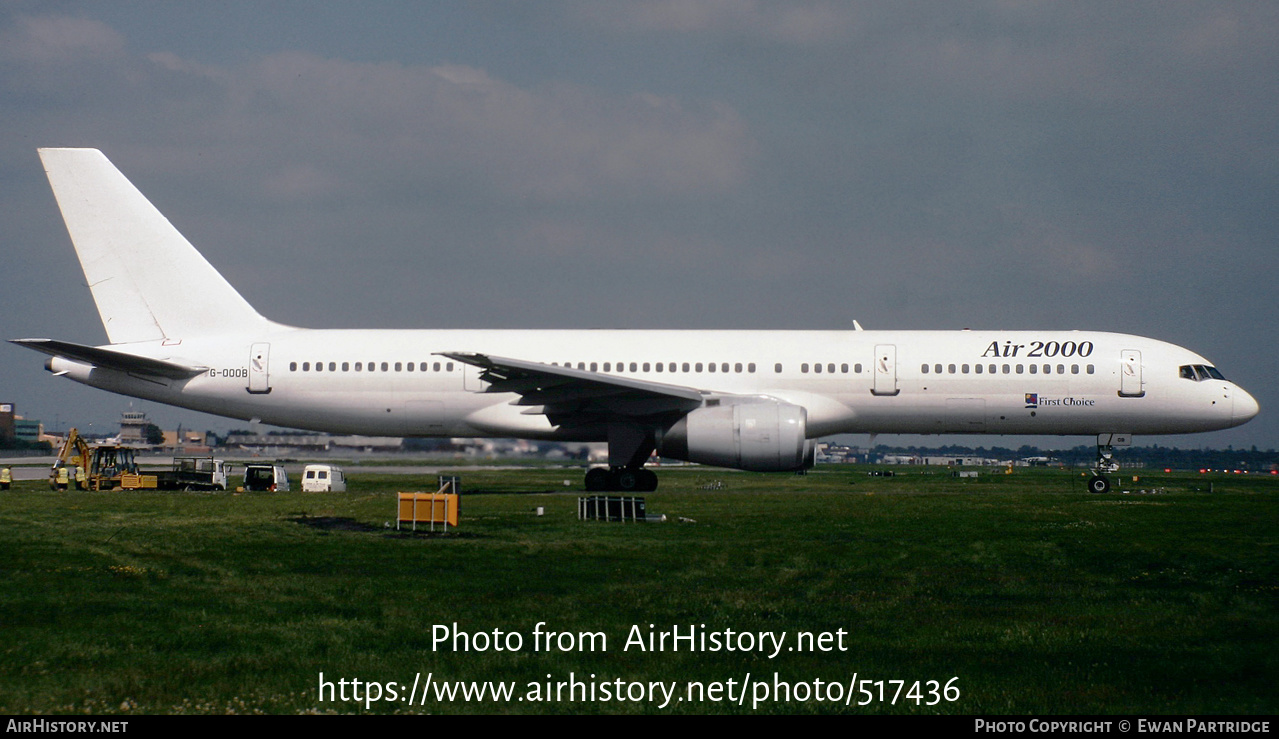 Aircraft Photo of G-OOOB | Boeing 757-28A | Air 2000 | AirHistory.net #517436