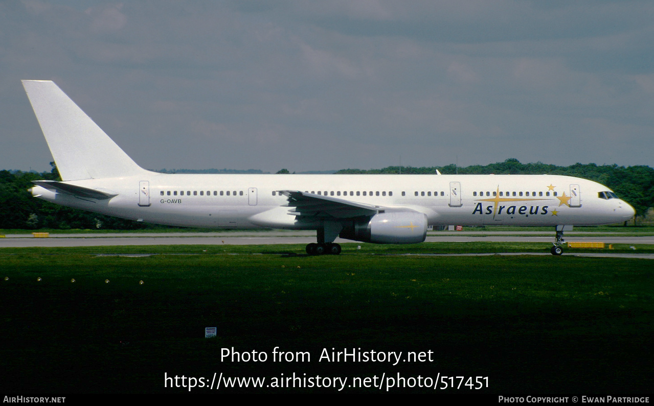 Aircraft Photo of G-OAVB | Boeing 757-23A | Astraeus Airlines | AirHistory.net #517451