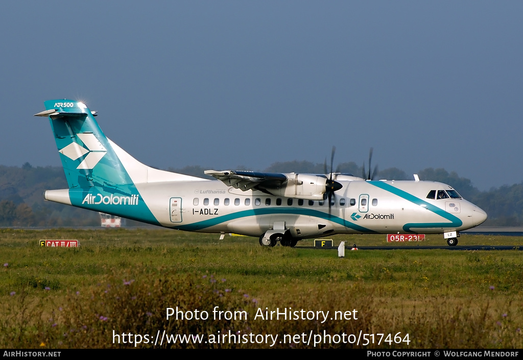 Aircraft Photo of I-ADLZ | ATR ATR-42-500 | Air Dolomiti | AirHistory.net #517464