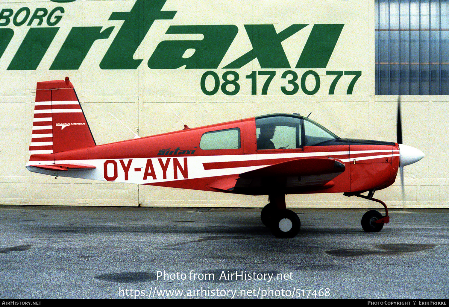 Aircraft Photo of OY-AYN | Grumman American AA-1B Trainer | Aalborg Air Taxi | AirHistory.net #517468