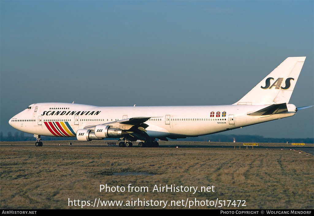 Aircraft Photo of N4502R | Boeing 747-283B | Scandinavian Airlines - SAS | AirHistory.net #517472