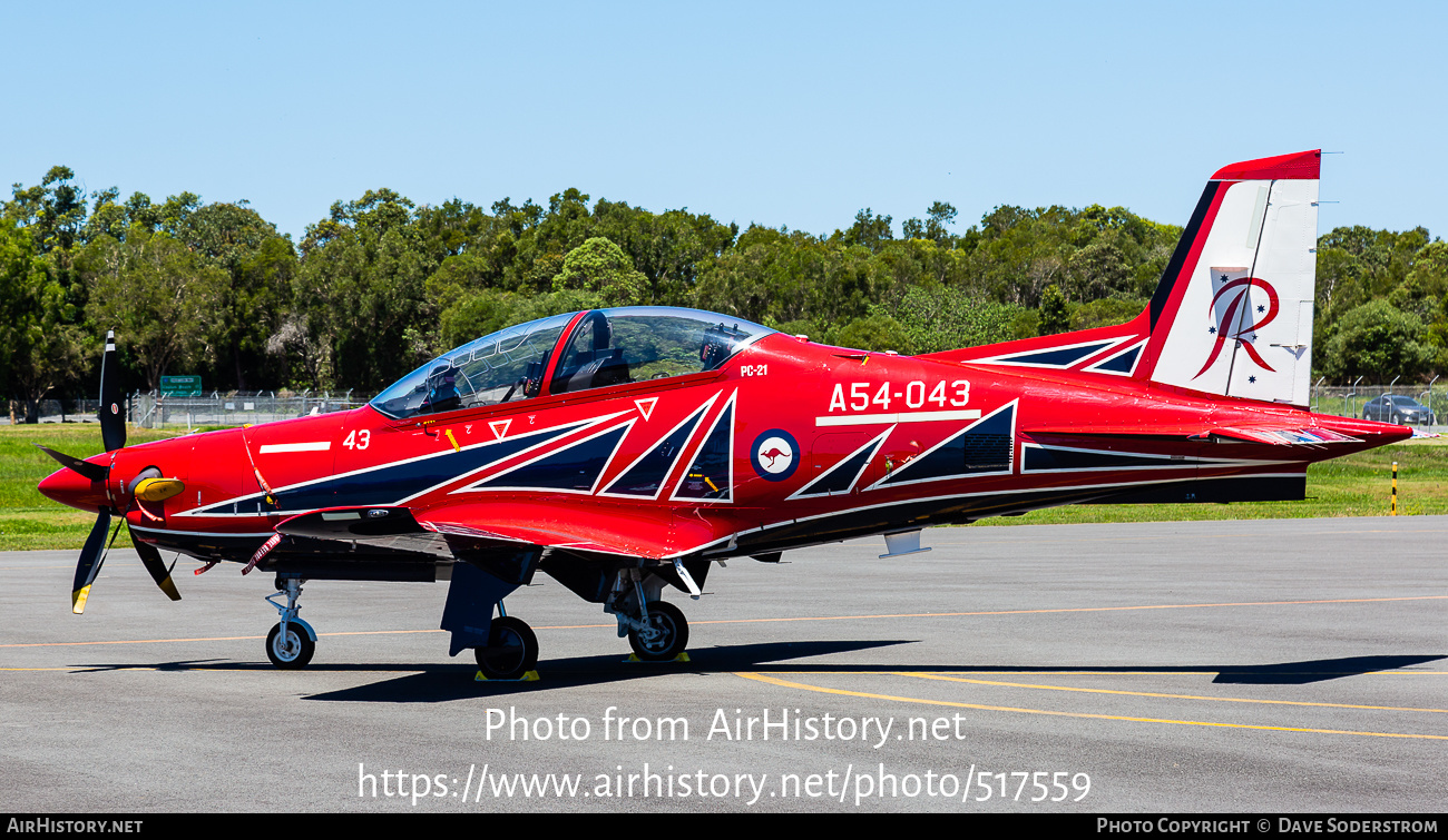 Aircraft Photo of A54-043 | Pilatus PC-21 | Australia - Air Force | AirHistory.net #517559