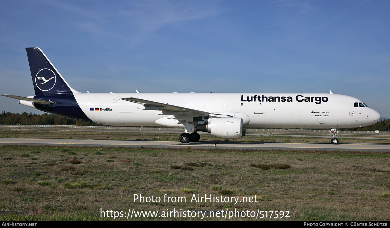 Aircraft Photo of D-AEUA | Airbus A321-211/P2F | Lufthansa Cargo | AirHistory.net #517592