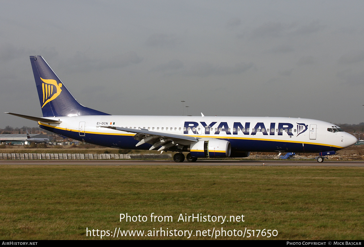 Aircraft Photo of EI-DCN | Boeing 737-8AS | Ryanair | AirHistory.net #517650