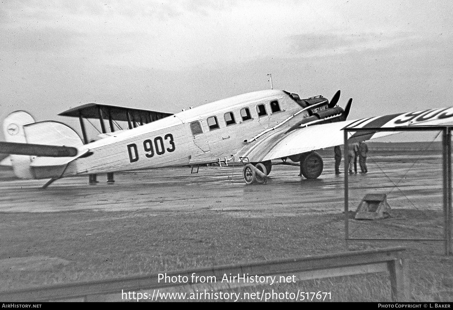 Aircraft Photo of D-903 | Junkers G24 bi | Deutsche Luft Hansa | AirHistory.net #517671