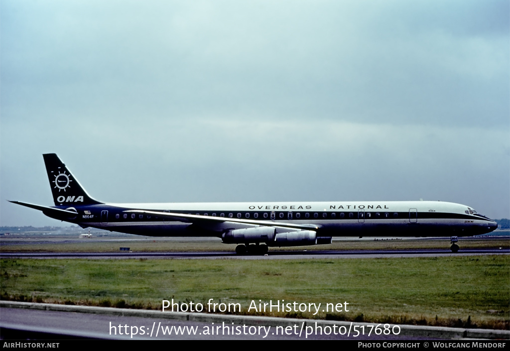 Aircraft Photo of N864F | McDonnell Douglas DC-8-63CF | Overseas National Airways - ONA | AirHistory.net #517680