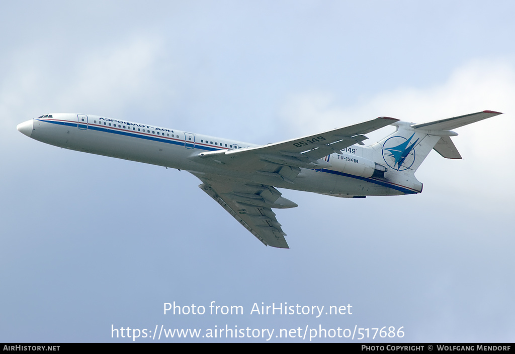 Aircraft Photo of RA-85149 | Tupolev Tu-154M | Aeroflot - Don | AirHistory.net #517686