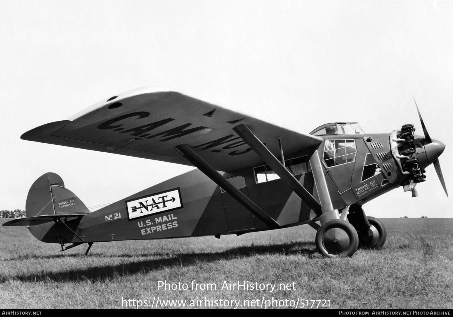 Aircraft Photo of 21 | Travel Air 5000 | NAT - National Air Transport | AirHistory.net #517721