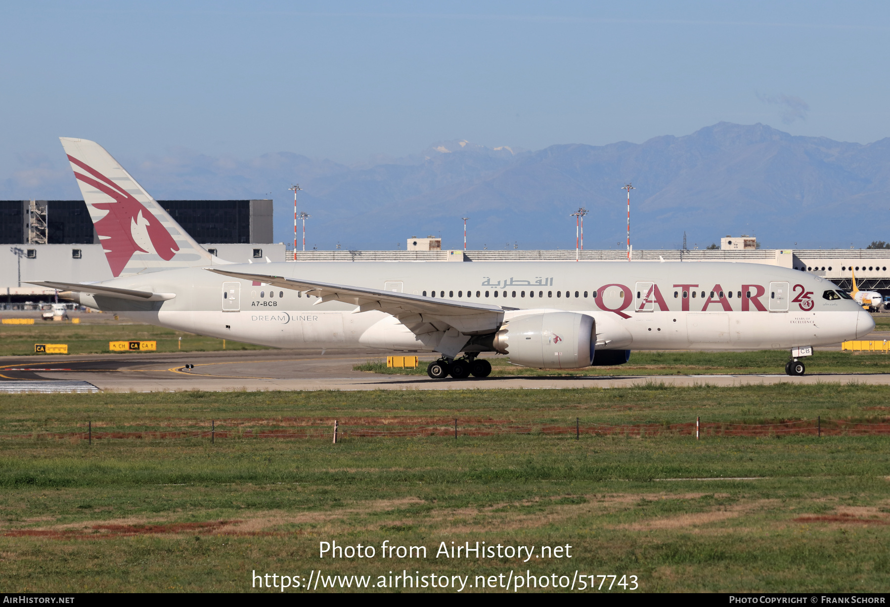 Aircraft Photo of A7-BCB | Boeing 787-8 Dreamliner | Qatar Airways | AirHistory.net #517743