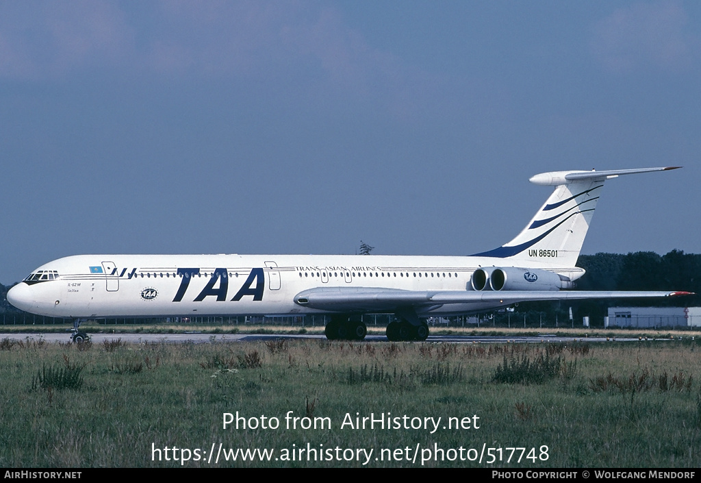 Aircraft Photo of UN-86501 | Ilyushin Il-62M | Trans Asian Airlines - TAA | AirHistory.net #517748