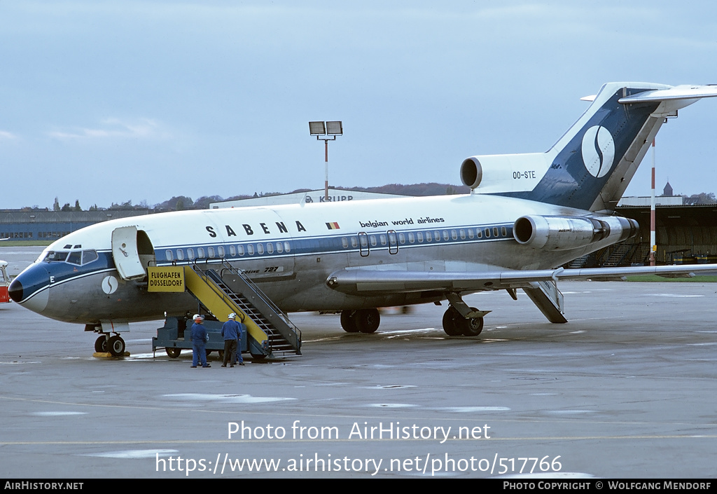 Aircraft Photo of OO-STE | Boeing 727-29C | Sabena | AirHistory.net #517766