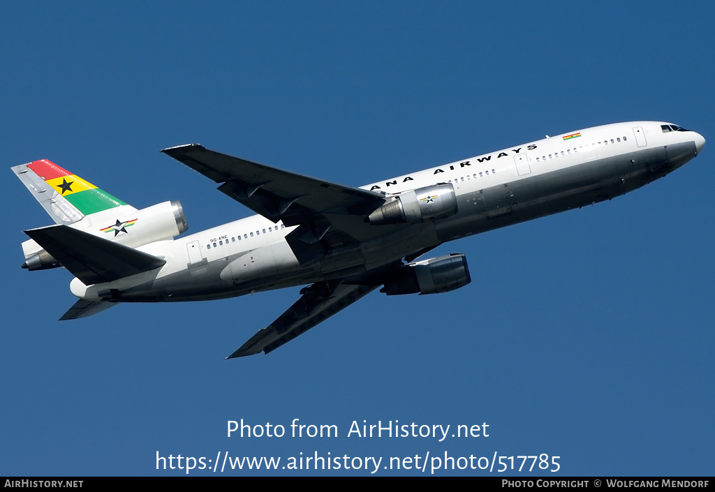 Aircraft Photo of 9G-ANE | McDonnell Douglas DC-10-30 | Ghana Airways | AirHistory.net #517785