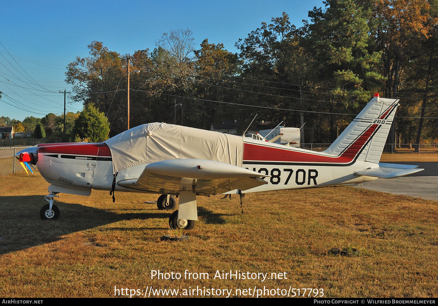 Aircraft Photo of N2870R | Piper PA-28R-200 Cherokee Arrow | AirHistory.net #517793