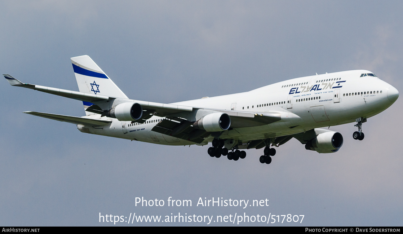 Aircraft Photo of 4X-ELE | Boeing 747-412 | El Al Israel Airlines | AirHistory.net #517807