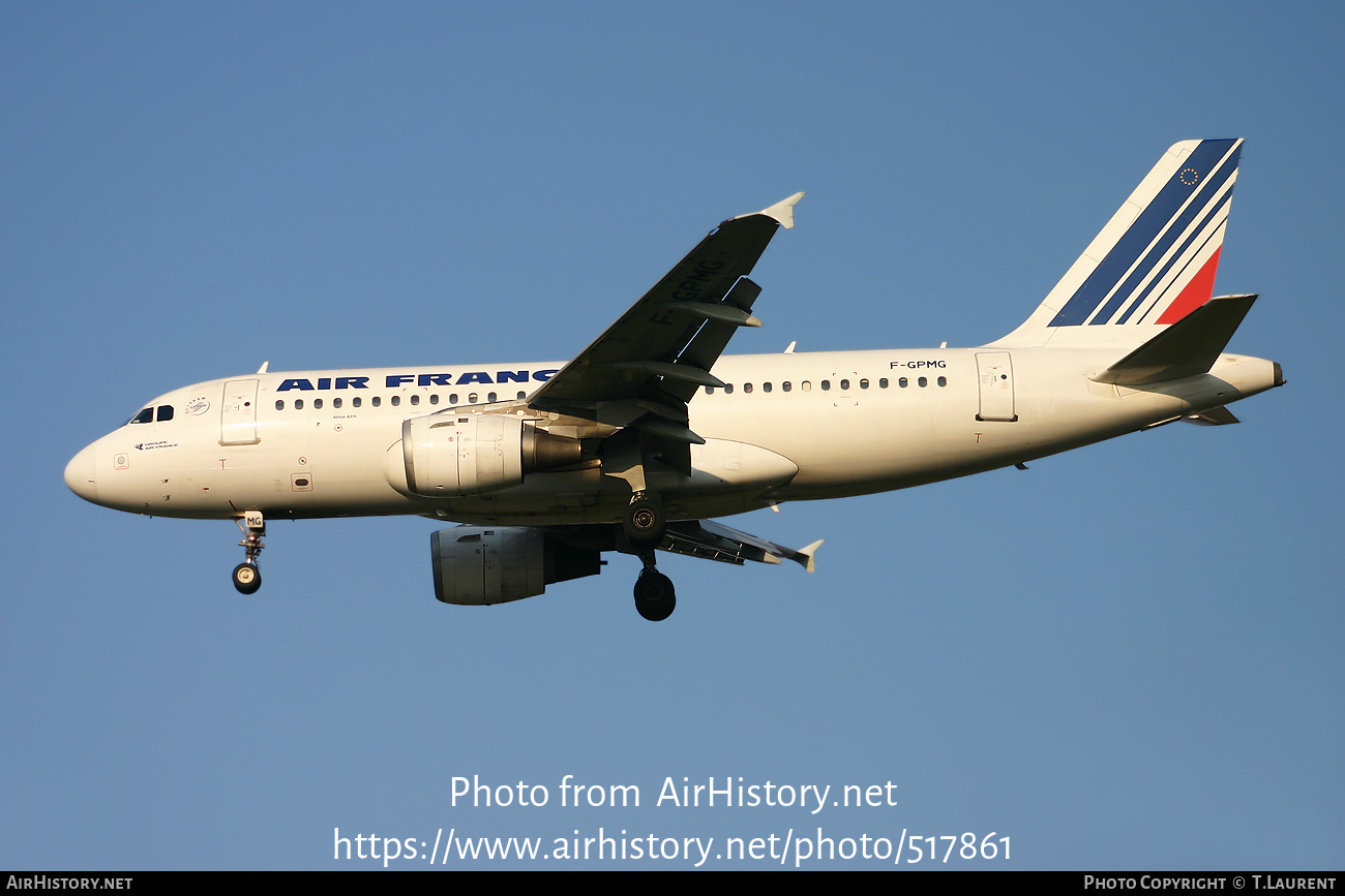 Aircraft Photo of F-GPMG | Airbus A319-113 | Air France | AirHistory.net #517861