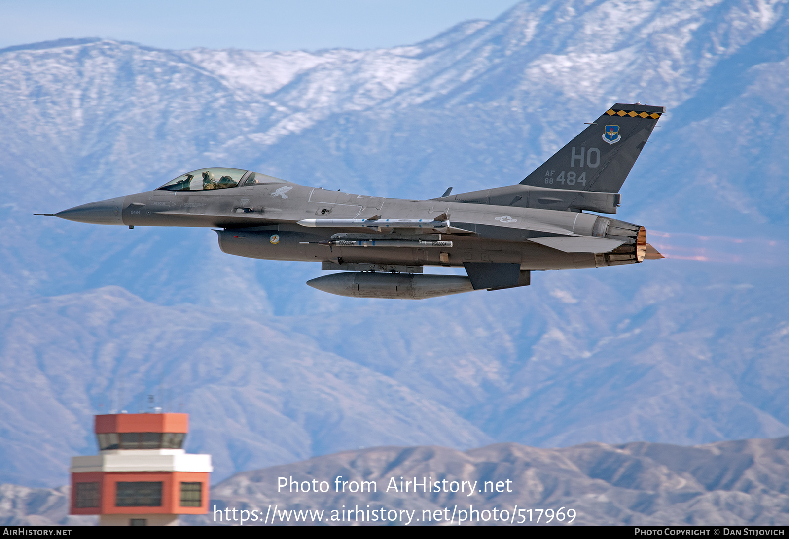 Aircraft Photo of 88-0484 / AF88-484 | General Dynamics F-16C Fighting Falcon | USA - Air Force | AirHistory.net #517969