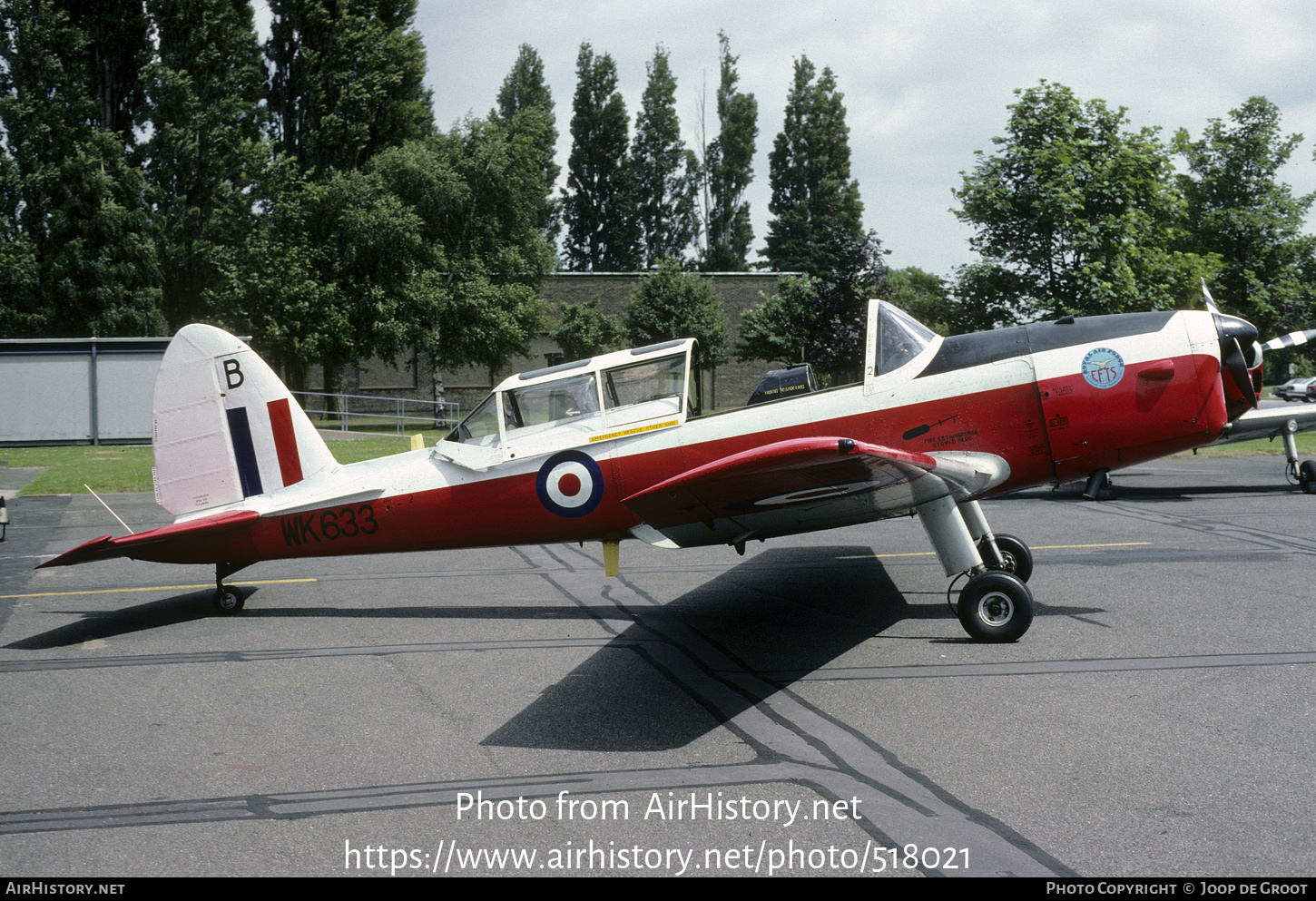 Aircraft Photo of WK633 | De Havilland DHC-1 Chipmunk T10 | UK - Air Force | AirHistory.net #518021