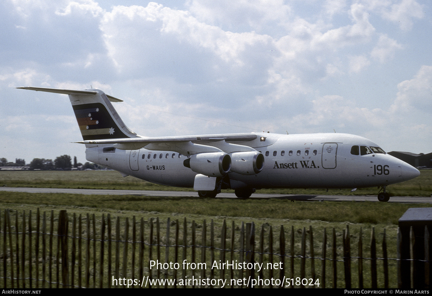 Aircraft Photo of G-WAUS | British Aerospace BAe-146-200 | Ansett W.A. | AirHistory.net #518024