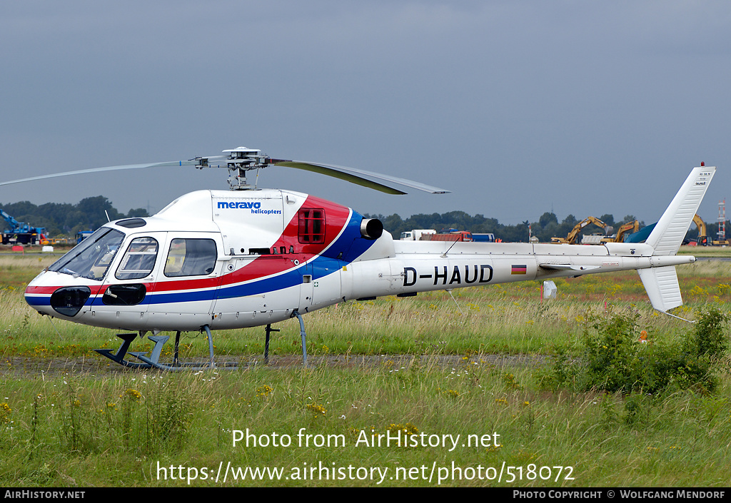 Aircraft Photo of D-HAUD | Eurocopter AS-355N Ecureuil 2 | Meravo Helicopters | AirHistory.net #518072