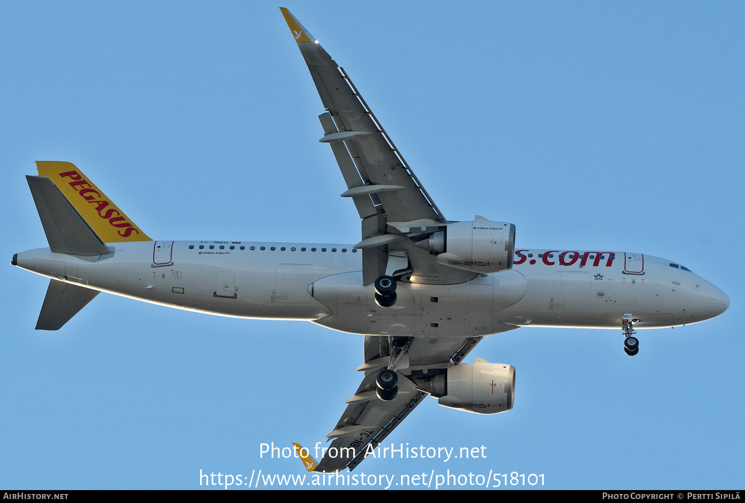 Aircraft Photo of TC-NBU | Airbus A320-251N | Pegasus Airlines | AirHistory.net #518101