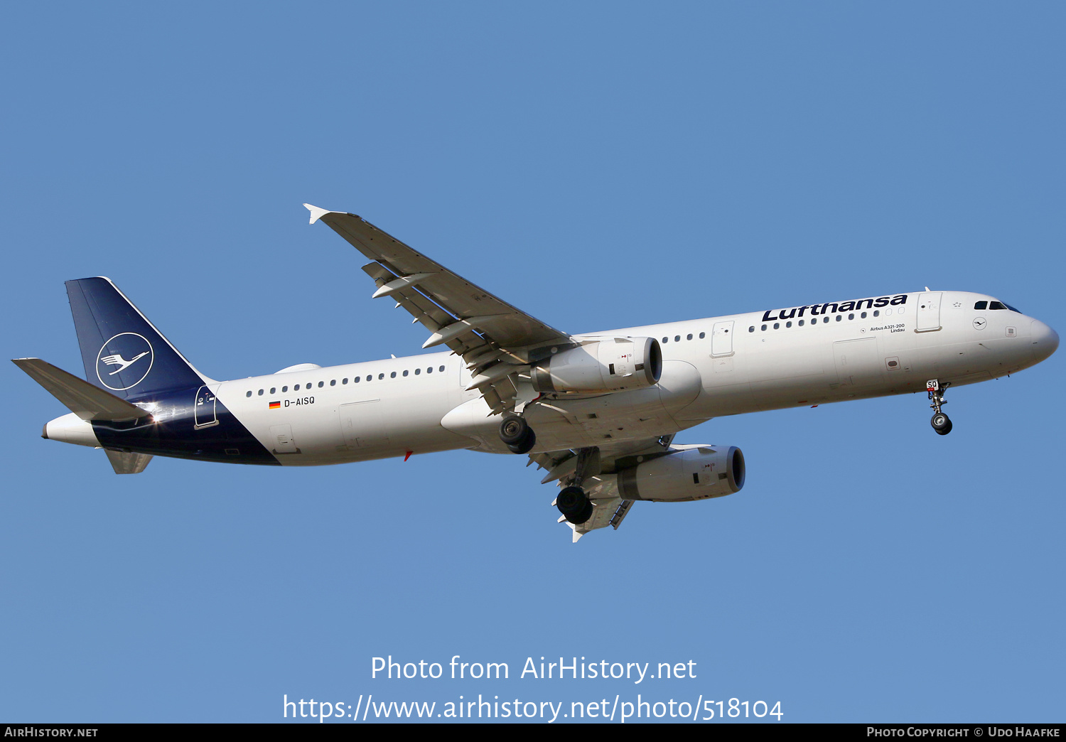 Aircraft Photo of D-AISQ | Airbus A321-231 | Lufthansa | AirHistory.net #518104