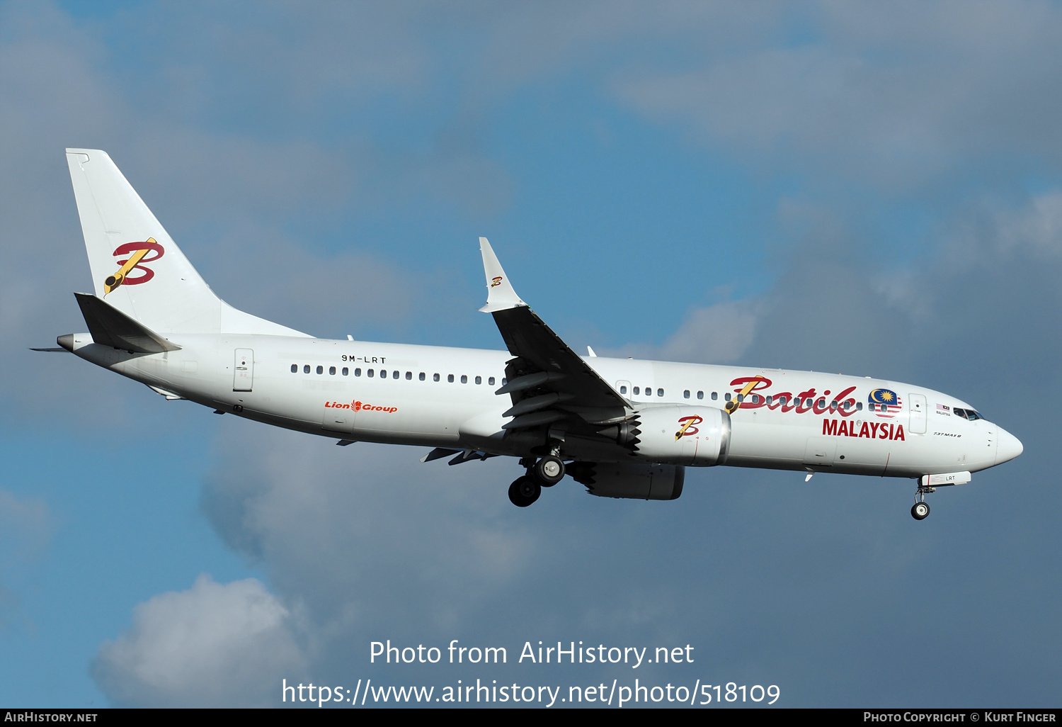 Aircraft Photo of 9M-LRT | Boeing 737-8 Max 8 | Batik Air Malaysia | AirHistory.net #518109