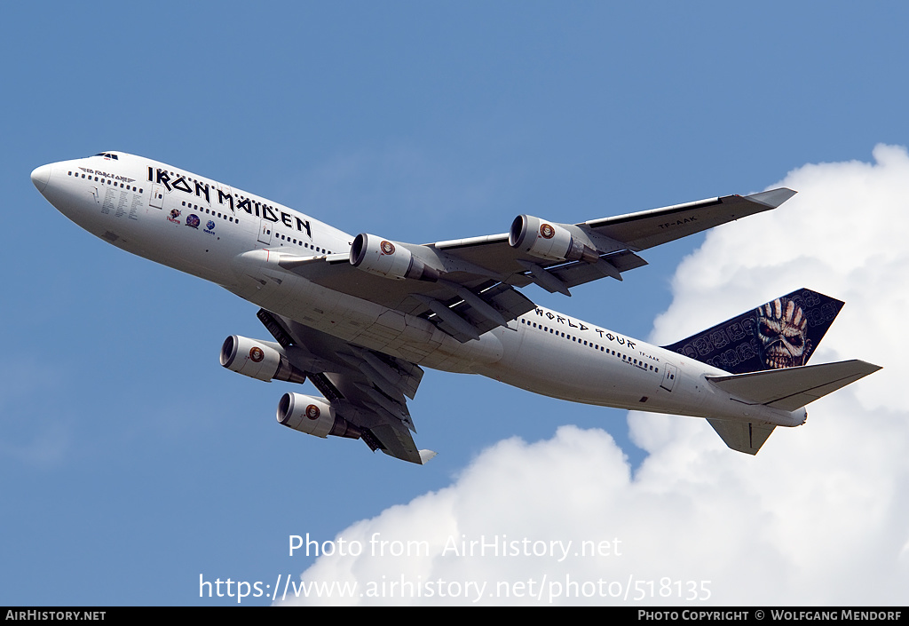 Aircraft Photo of TF-AAK | Boeing 747-428 | Iron Maiden | AirHistory.net #518135