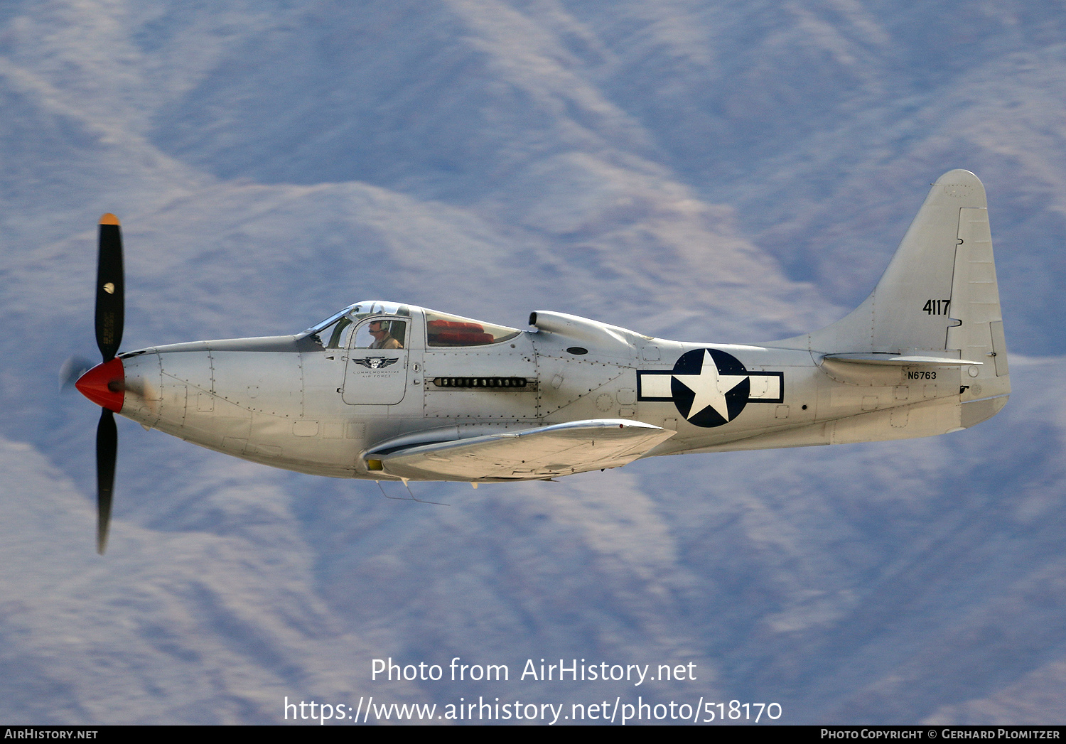 Aircraft Photo of N6763 / 4117 | Bell P-63F Kingcobra | Commemorative Air Force | USA - Air Force | AirHistory.net #518170