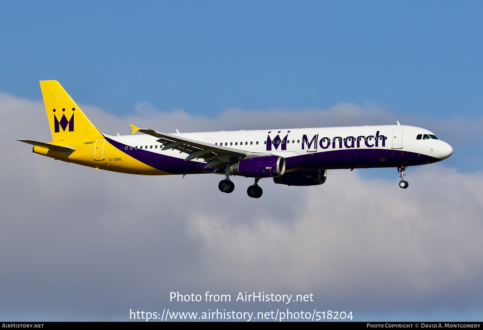 Aircraft Photo of G-ZBAL | Airbus A321-231 | Monarch Airlines | AirHistory.net #518204