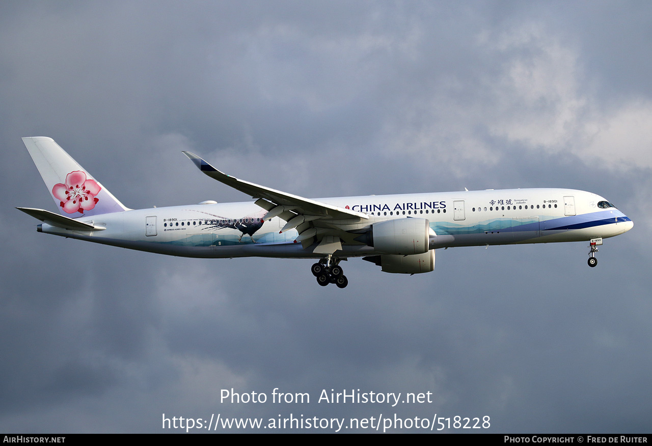 Aircraft Photo Of B 18901 Airbus A350 941 China Airlines 518228 2748