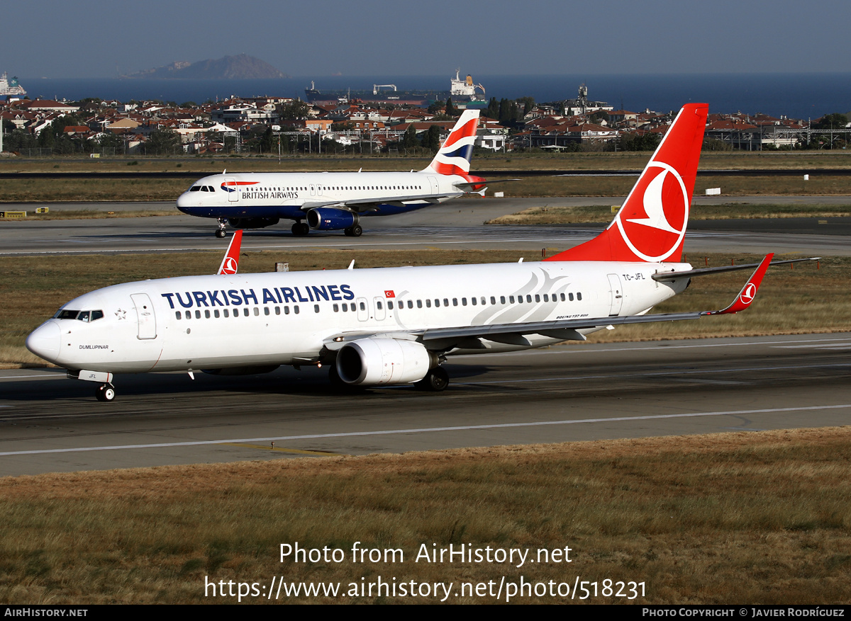 Aircraft Photo of TC-JFL | Boeing 737-8F2 | Turkish Airlines ...