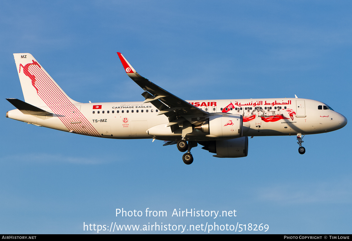 Aircraft Photo of TS-IMZ | Airbus A320-251N | Tunisair | AirHistory.net #518269